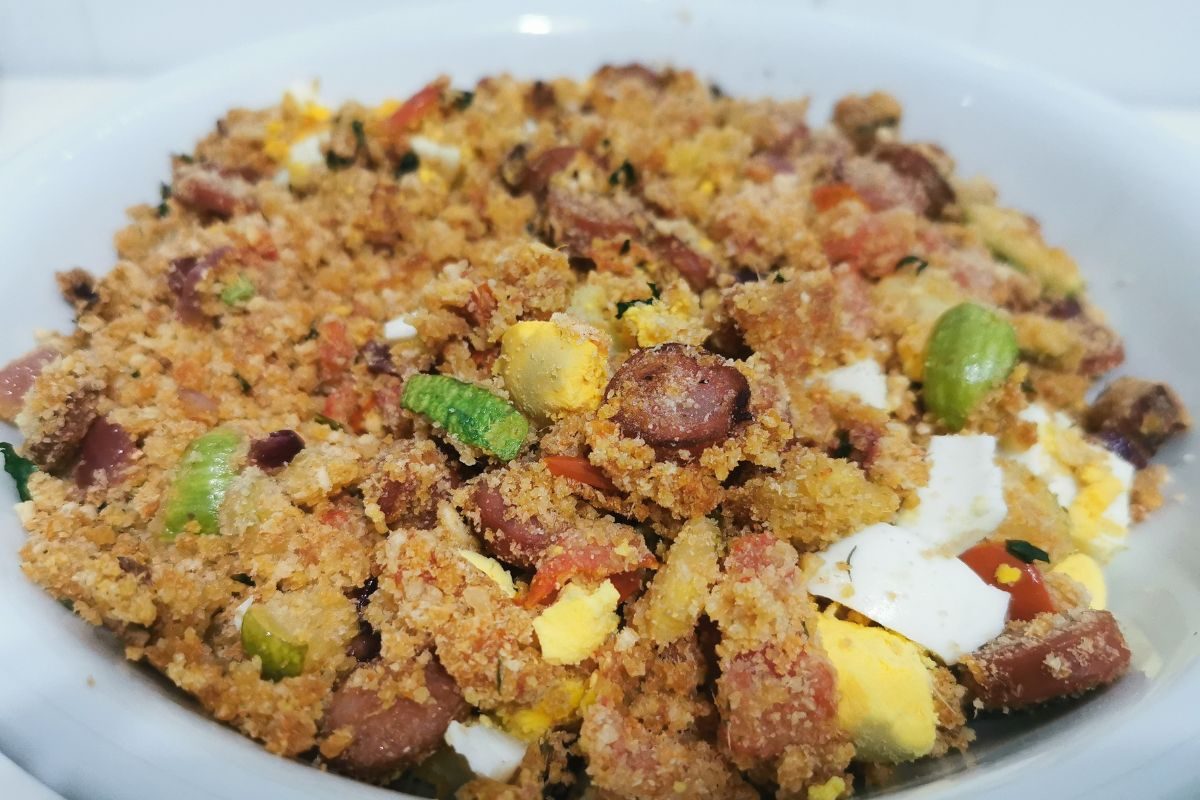 pode congelar farofa.