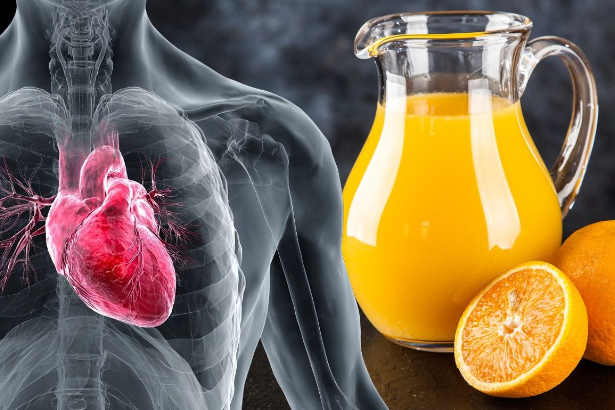 suco de laranja faz bem para o coração.