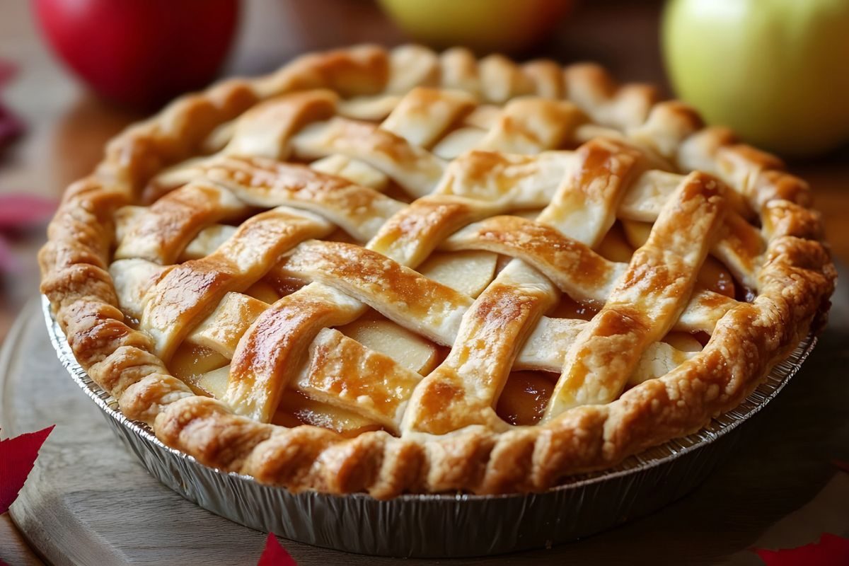 torta de maçã simples e rápida.